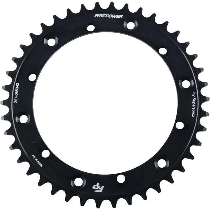 Fire Power Rear Sprocket – Steel – 42T – Black FPS-853-42-BLK