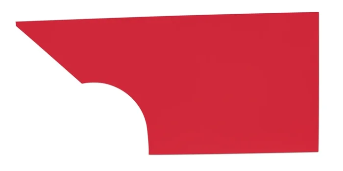 Five Star MD3 Dirt Modified Plastic Quarter Panel – Driver Side – Red