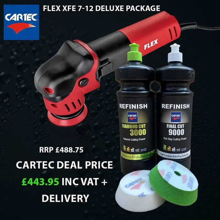 Flex XFE 7-12 80mm Dual Action Polisher (DELUXE KIT)