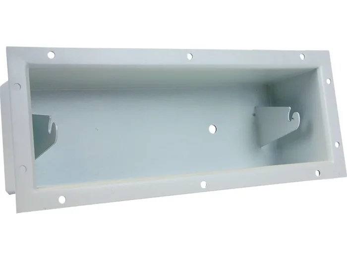 FLUSH MT BUCKET 10in. E/M WHT