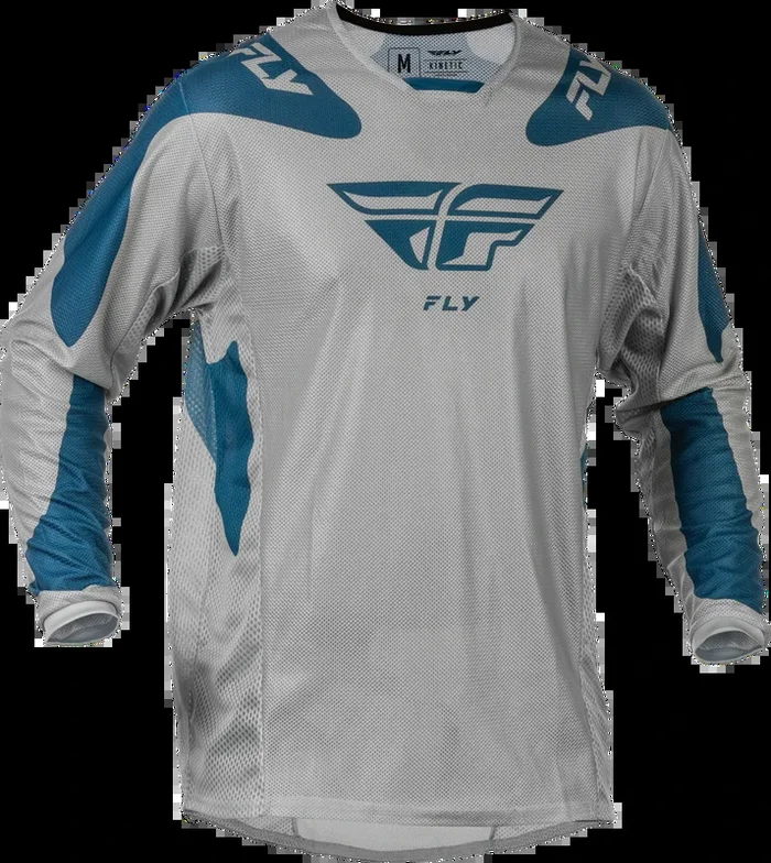 Fly Racing 379-312M 379-312M KINETIC MESH SYM JERSEY GREY/BLUE MD