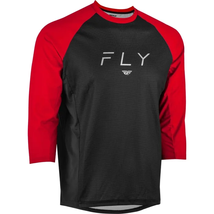 Fly Racing Ripa 3/4 Sleeve Jersey – Black/Red – Small 352-8131S
