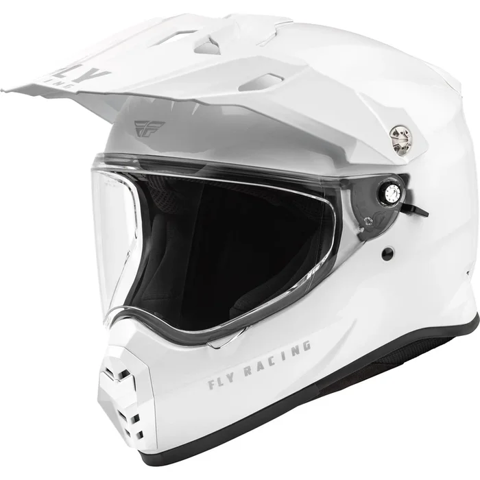 Fly Racing Trekker Solid Helmet, White