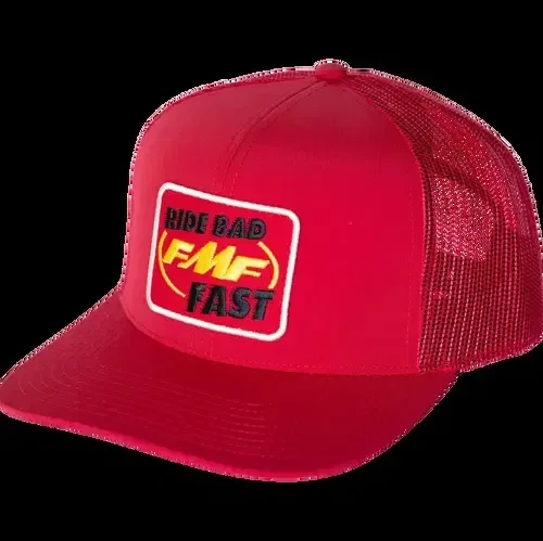 FMF Ride Bad Fast Hat – Red – Flat Bill