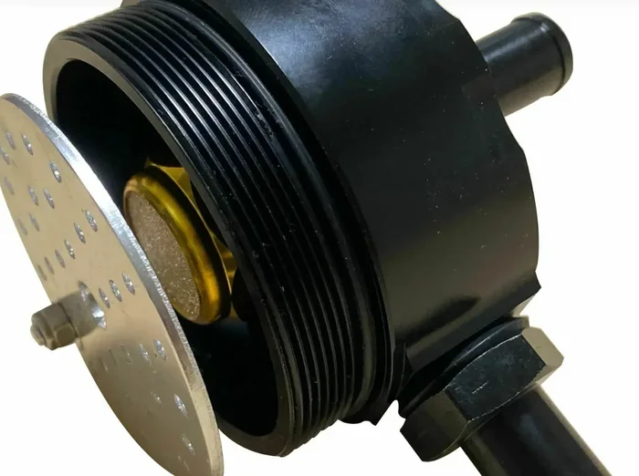 For Mishimoto MMBCC-UNI-RD Performance Universal Baffled Oil Catch Can Black USA