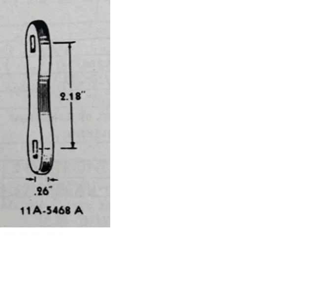 Front and Rear Spring Shackle Bar 11A-5468-A