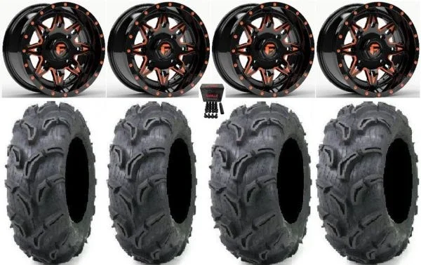 Fuel Lethal Orange 14″ Wheels 30″ Zilla Tires Polaris RZR XP 1000 / PRO XP / Ranger XP 900/1000