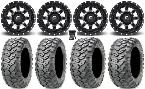 Fuel Maverick Black 14″ Wheels 29″ Ceros Tires Polaris RZR XP 1000 / PRO XP / Ranger XP 900/1000