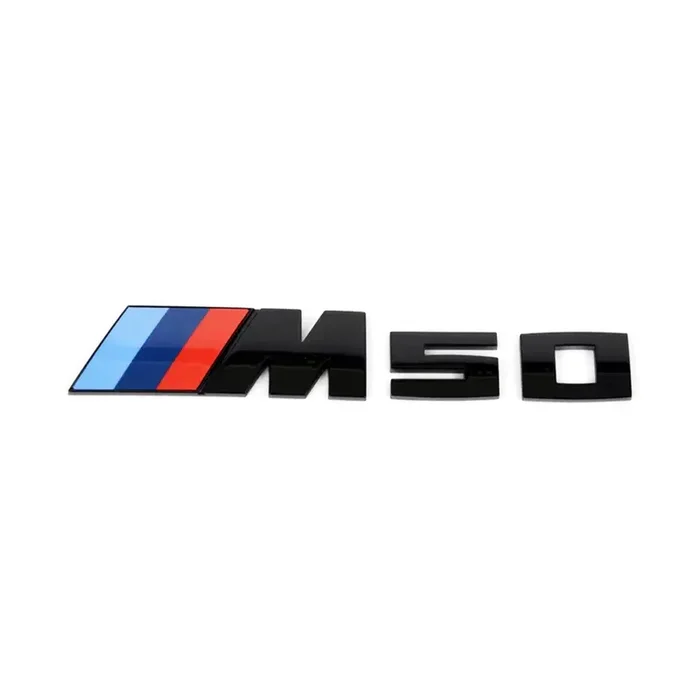 Genuine BMW G45 X3 ‘M50’ M Performance Rear Badge In Gloss Black