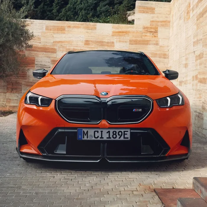 Genuine BMW G90 & G99 M5 M Performance Front Splitter In Gloss Carbon Fibre