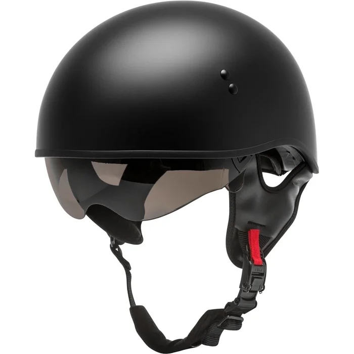 GMax HH-65 Half-Helmet Naked – Matte Black – Large H1650076