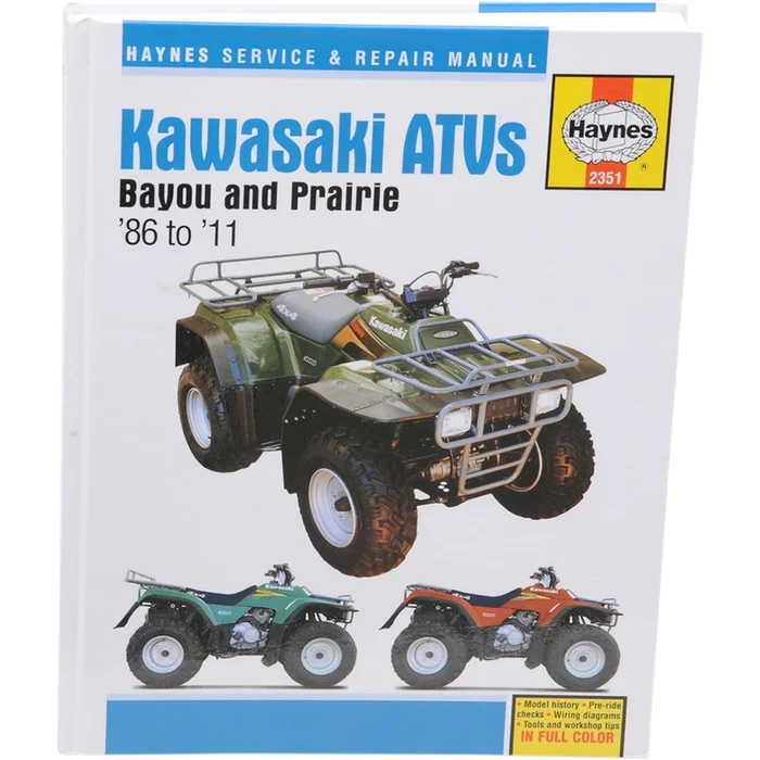 Haynes Manuals Service and Repair Manual for Kawasaki ATV [MPN: 2351]