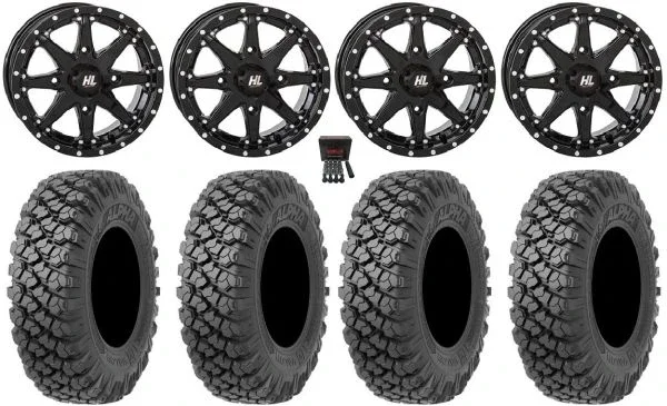 High Lifter HL10 15″ Wheels Black 35″ Alpha Soft Tires Polaris Sportsman / RZR / Ranger