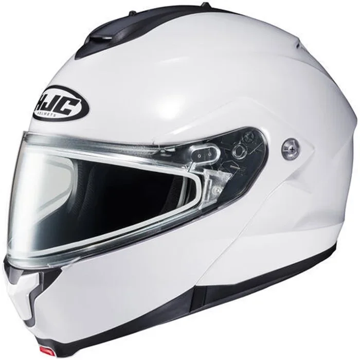 HJC C91 Helmet – Electric Shield – Semi-Flat Pearl White – X-Large 1247-0149-07