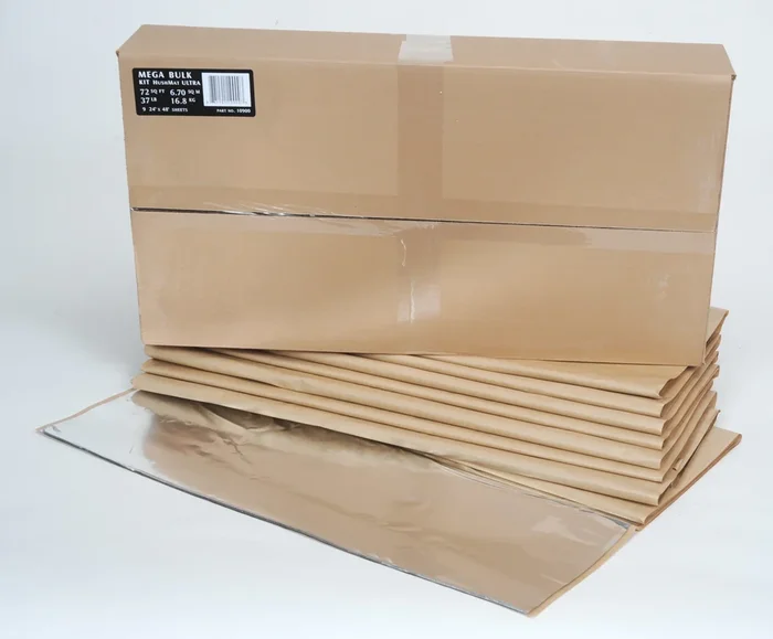 Hushmat MEGA Sheet Bulk Kit – 24 x 48 in Sheet – Silver – (Set of 9)