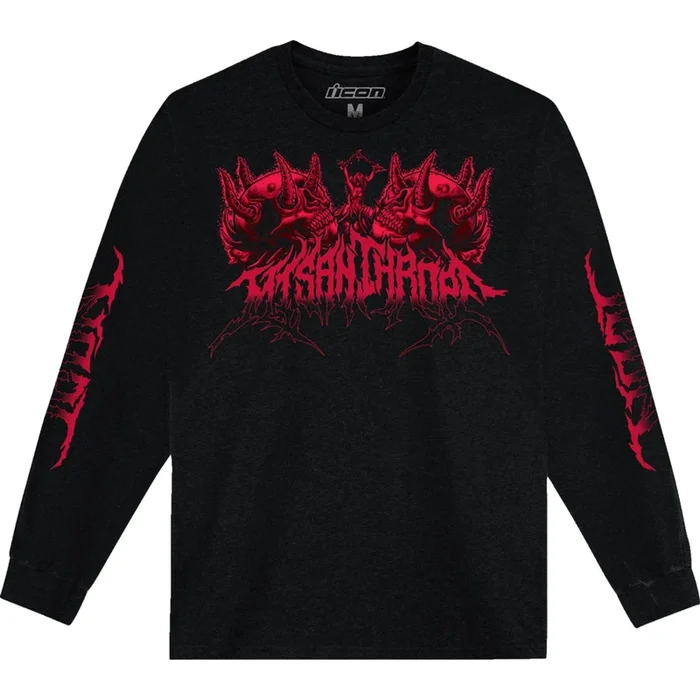 Icon Misanthrope™ Long-Sleeve T-Shirt – Black