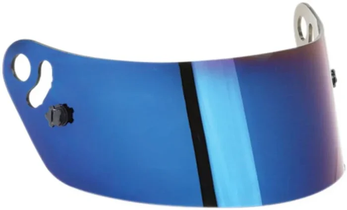 Impact Blue Chrome Helmet Shield – Fits Snell SA2010 Air Draft – Supersport – Supersport Air – Wizard – 1320 – Spider – Eurosport – Fueler