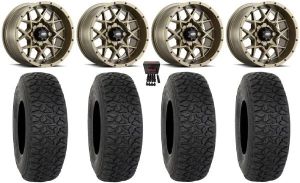 ITP Hurricane 14″ Wheels Bronze 30″ DX440 Tires Polaris RZR XP 1000 / PRO XP / Ranger XP 900/1000
