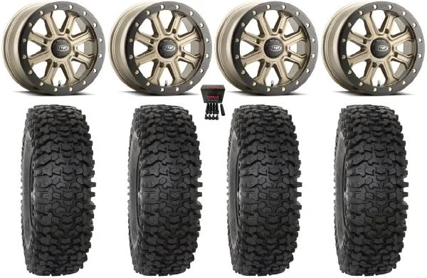 ITP Inertia Beadlock 15″ Wheels Bronze +40mm 32″ RC500 Tires Polaris RZR XP 1000 / PRO XP / Ranger XP 900/1000