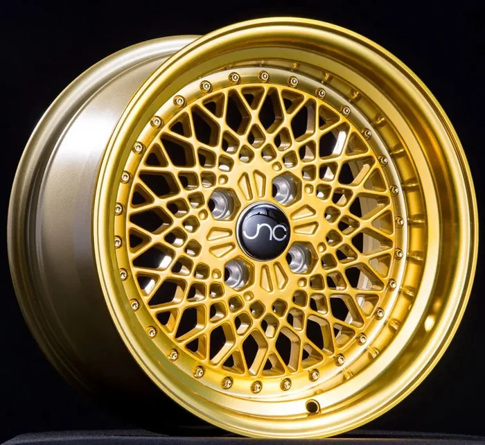 JNC045 Transparent Gold w/ Gold Rivets