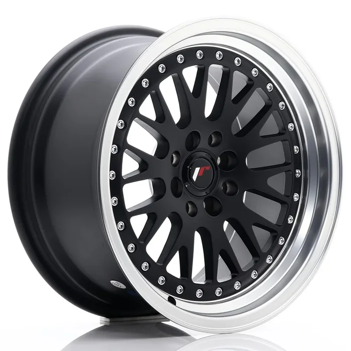 JR Wheels JR10 16×8 ET20 4×100/108 Matt Black w/ Machined Lip