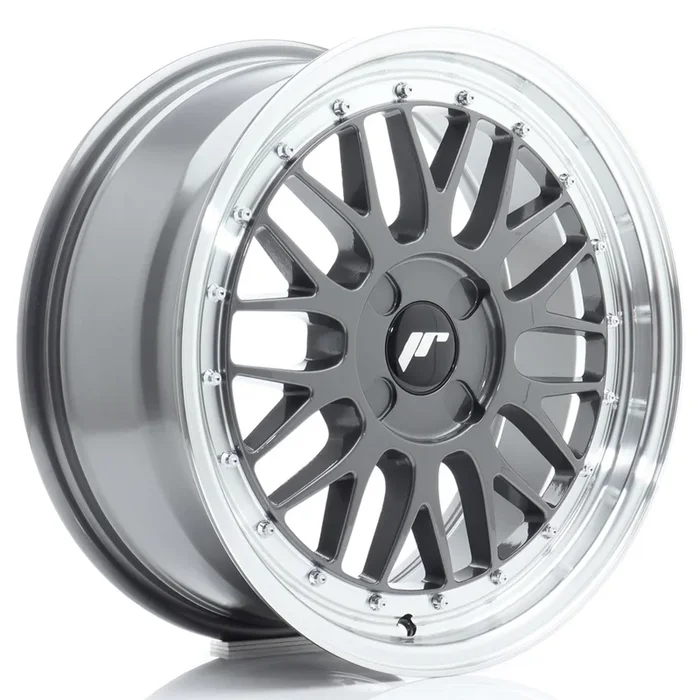 JR Wheels JR23 17×7,5 ET20-40 4H BLANK Hyper Gray w/ Machined Lip