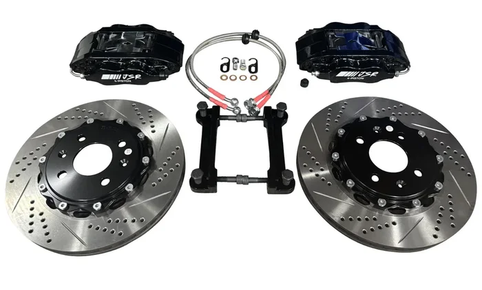 JSR Street Series Big Brake Kit 9.5 ” Spindle Front Drilled Slotted Rotor Caliper 92-00 Honda Civic