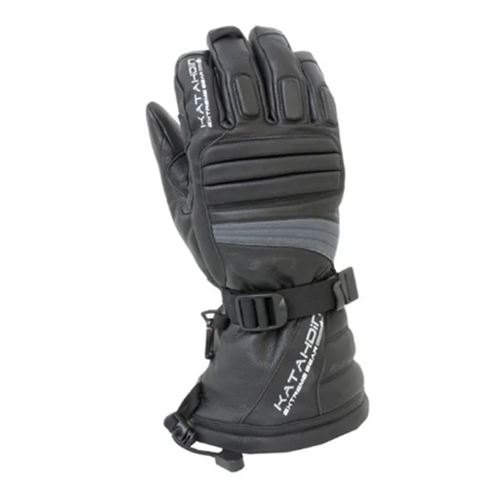 Katahdin Gear Torque Leather Snowmobile Gloves – Grey