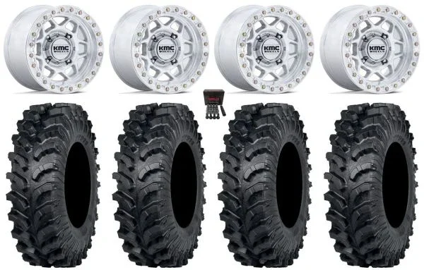 KMC Torx Bdlk 15″ Wheels Mh +38mm 32″ MT911 Tires Can-Am Commander Maverick Renegade Outlander Defender