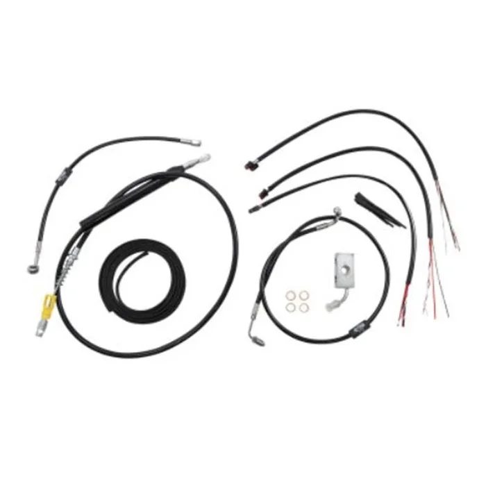 LA Choppers Handlebar Cable/Brake Line Kit 15 ” – 17 ” Ape Hanger Handlebars [MPN: LA-8155KT2-16B]