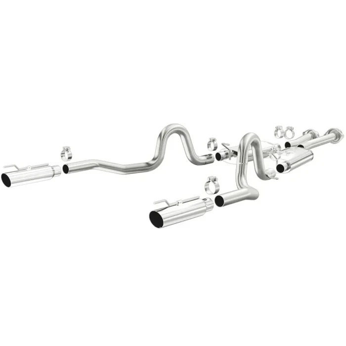 Magnaflow Street Series Cat-Back Exhaust System – 2-1/2 in Diameter – 3-1/2 in Tips – Ford Modular – Ford Mustang 1999-2004 15671