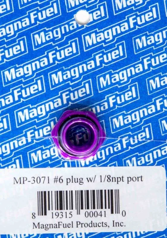 MagnaFuel #6 O-Ring Port Plug w/ 1/8 ” NPT ” Center