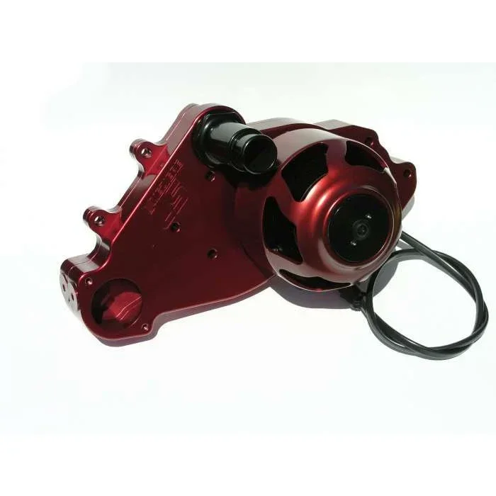 Meziere SB Chevy LS1 Billet Electric Water Pump – Red