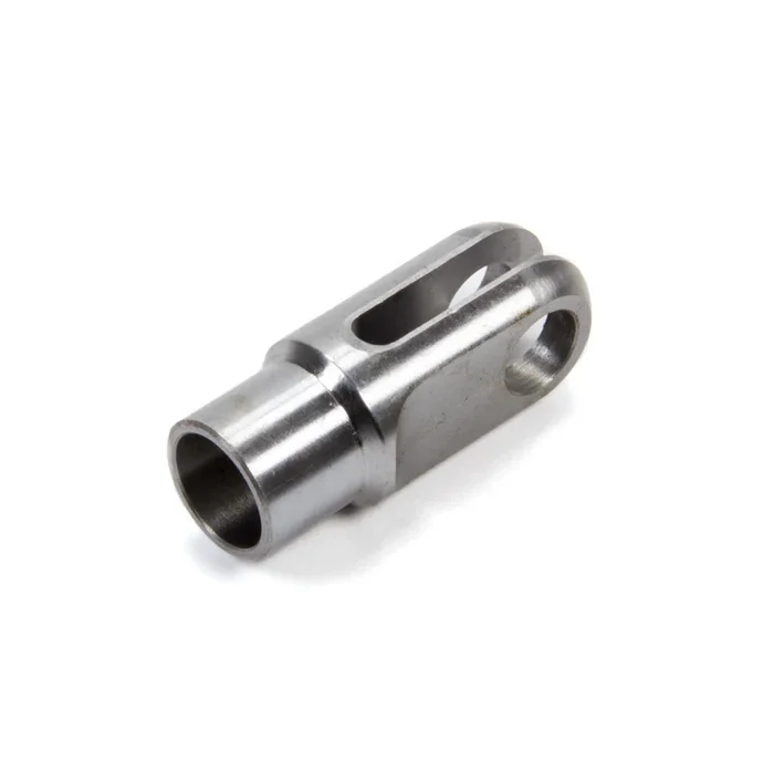 Meziere Weld-On Clevis Tube End – 0.195 in Slot – 3/8 in Bore – 3/4 in Tube – 0.058 in Wall – Chromoly