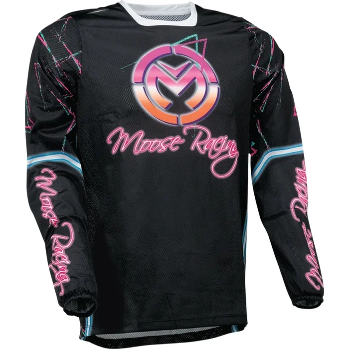 Moose Offroad Sahara Motorcycle Race Jersey – Pink/Black