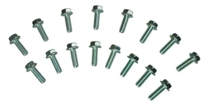 Moroso Header Bolt – 8 mm x 1.25 Thread – 25 mm Long – Hex Head – Ford Modular (Set of 16)