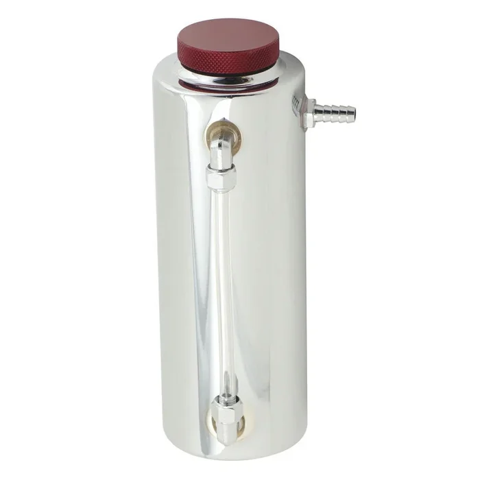 Mr. Gasket Coolant Recovery Tank – 24 oz. – 3/8 ” Hose Barb Male Inlet – Drain Plug – Aluminum