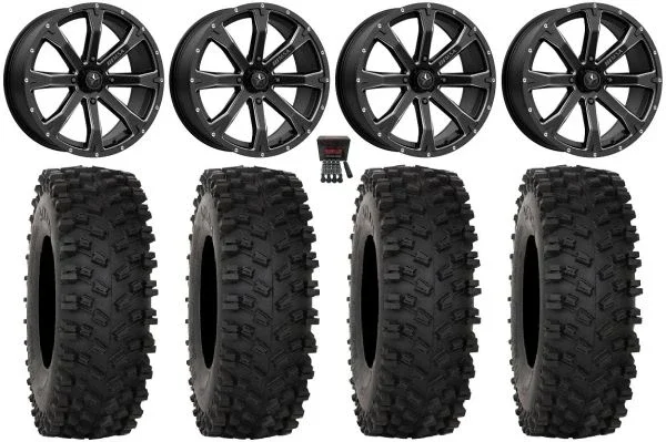MSA Bounty 18″ Wheels Black 35″ ATX470 Tires Polaris RZR XP 1000 / PRO XP / Ranger XP 900/1000