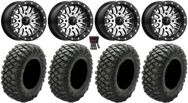MSA Brute Beadlock 14″ UTV Wheels 30″ Crawler XG Tires Polaris RZR XP 1000 / PRO XP / Ranger XP 900/1000