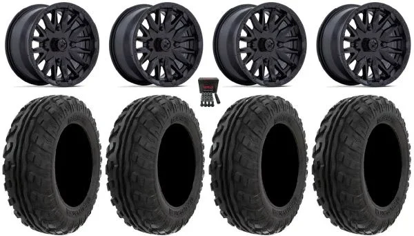 MSA Creed 14″ Wheels Black 27″ Preserve Tires Polaris Sportsman / RZR / Ranger