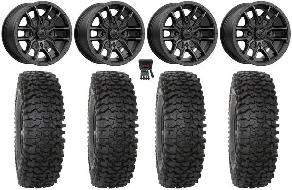 MSA Fang 15″ Wheels Black 32″ RC500 Tires Polaris RZR XP 1000 / PRO XP / Ranger XP 900/1000