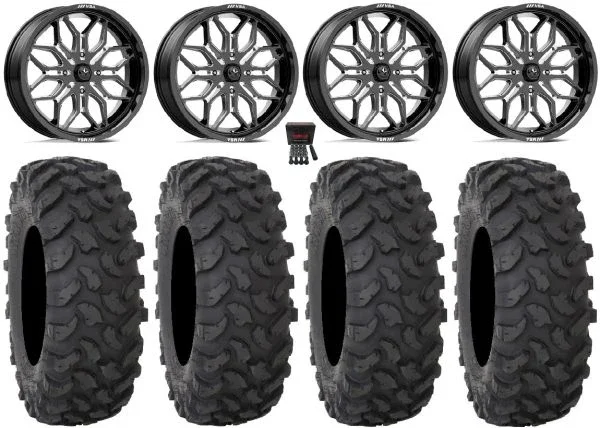 MSA Sniper 18″ Wheels Milled 37″ XTR370 Tires Polaris Sportsman / RZR / Ranger
