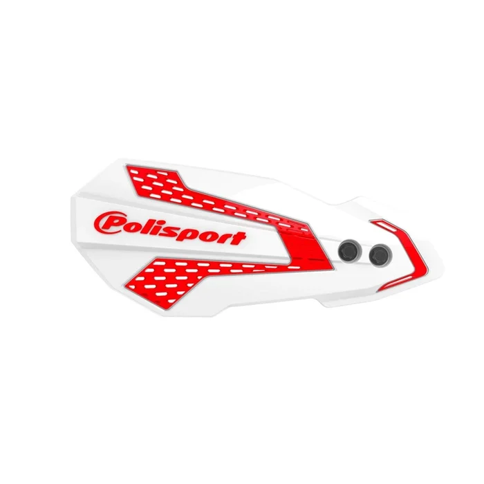 Polisport MX Flow Handguards – White/Red 8308200046
