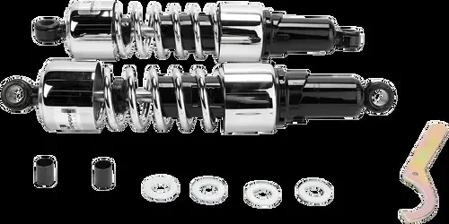 PROGRESSIVE SUSPENSION Shocks – Fits 412 Cruiser Series – Chrome – 14.25″ –