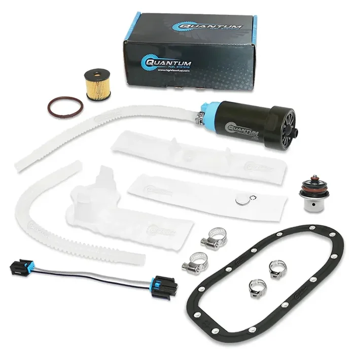 QFS OEM Replacement In-Tank EFI Fuel Pump w/ Fuel Pressure Regulator, Tank Seal, Fuel Filter, Strainer, HFP-370HD-RT7F