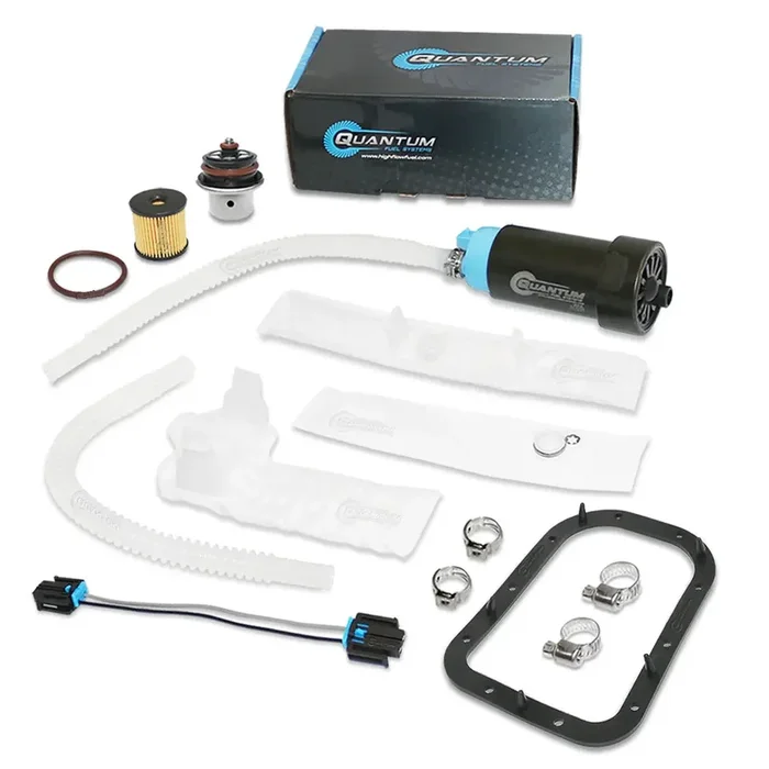 QFS OEM Replacement In-Tank EFI Fuel Pump w/ Fuel Pressure Regulator, Tank Seal, Fuel Filter, Strainer, HFP-370HD-RT24F