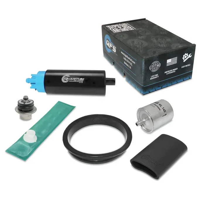 QFS OEM Replacement In-Tank EFI Fuel Pump w/ Fuel Pressure Regulator, Tank Seal, Fuel Filter, Strainer, HFP-439-RT56F