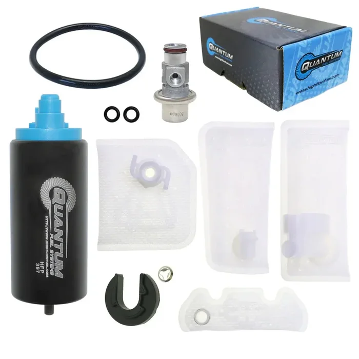 QFS OEM Replacement In-Tank EFI Fuel Pump w/ Pressure Regulator, Tank Seal, Strainer, HFP-397-URT