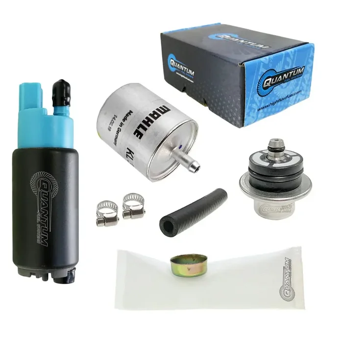 QFS OEM Replacement In-Tank EFI Fuel Pump w/ Regulator, Genuine Mahle Filter, Strainer, HFP-382-BR2F2