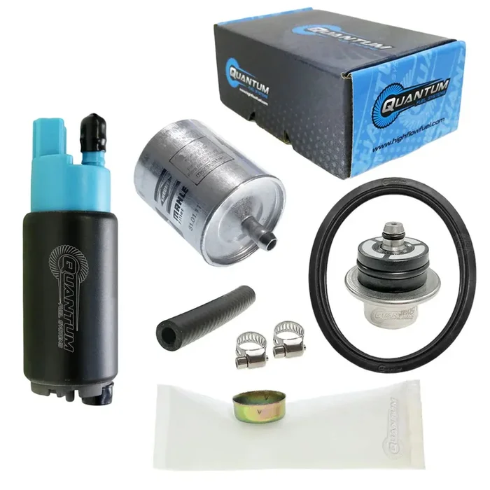 QFS OEM Replacement In-Tank EFI Fuel Pump w/ Regulator, Tank Seal, Genuine Mahle Filter, Strainer, HFP-382-BRT3F